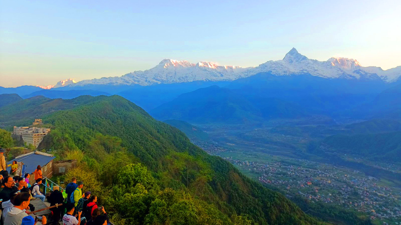 Watching Sunrise from Sarangkot