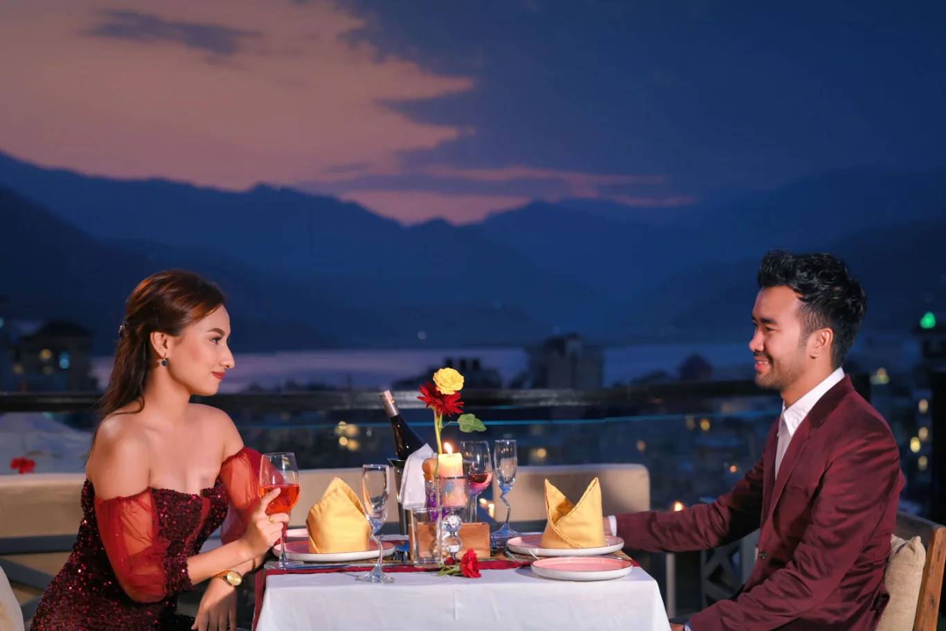 Romantic Dinner by the Lakeside